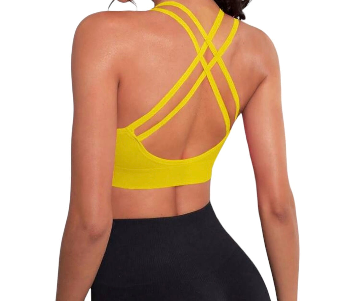 Summer Yellow sport bra