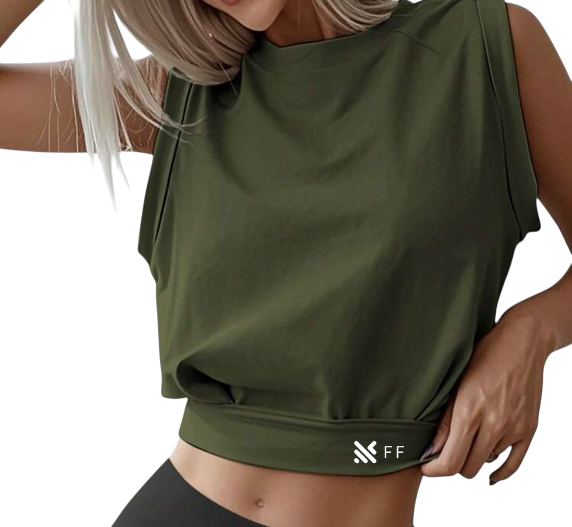 Sleeveless Crop Top