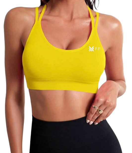 Summer Yellow sport bra